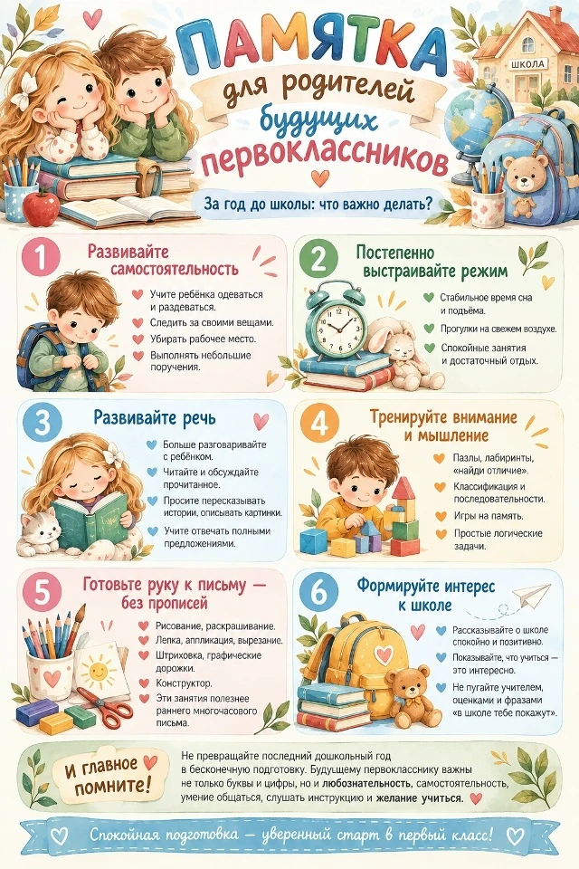 До школы остался год