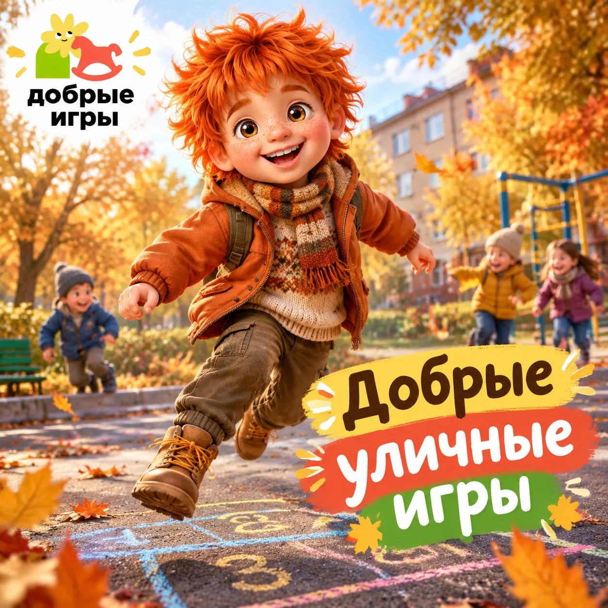 ☀️🤸‍♂️ Спешим поделиться добрыми уличными подвижными играми из нашего детского сада!🍁