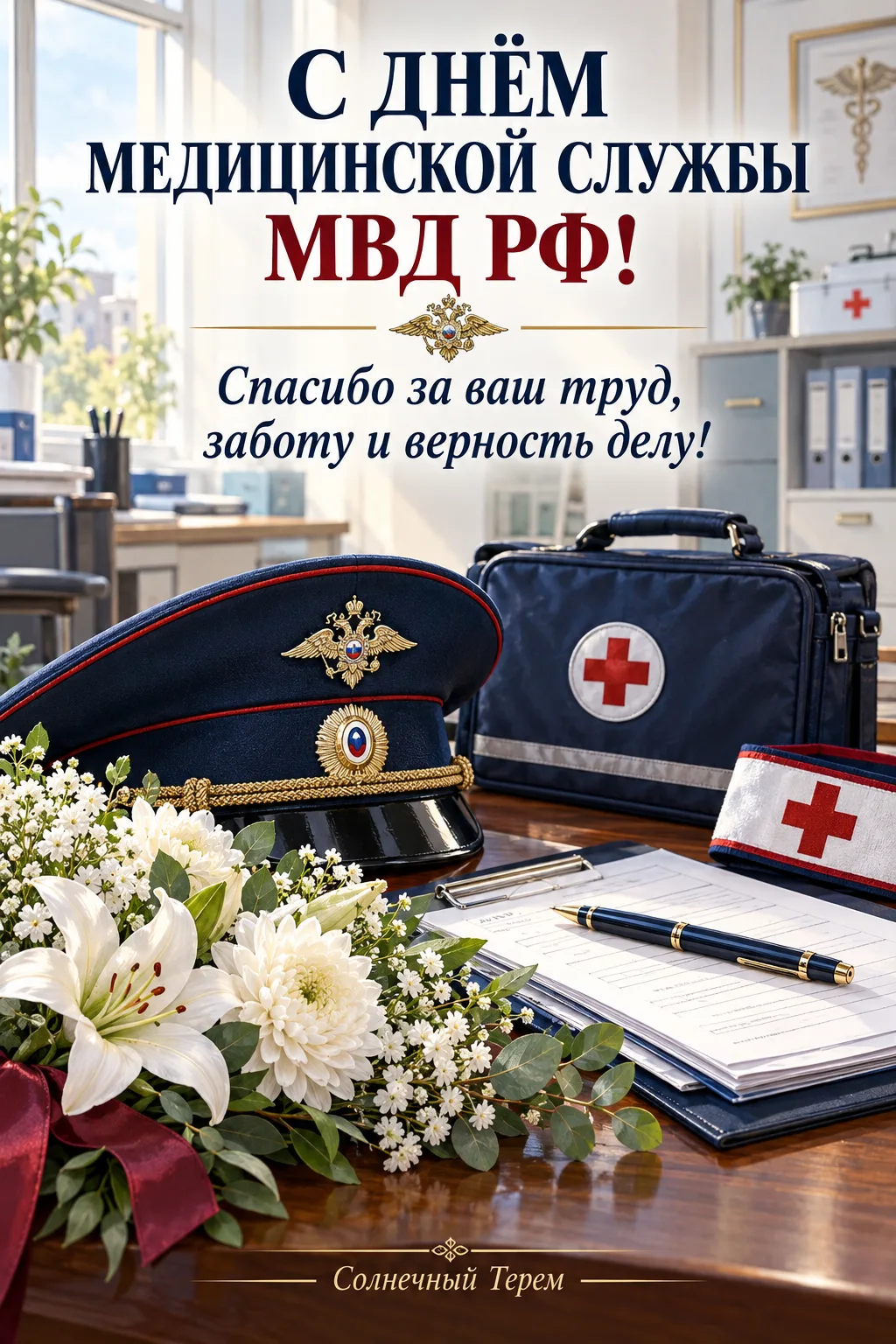 Поздравляем всех, кто заботится о здоровье сотрудников МВД! ❤️ Спасибо за профессионали...