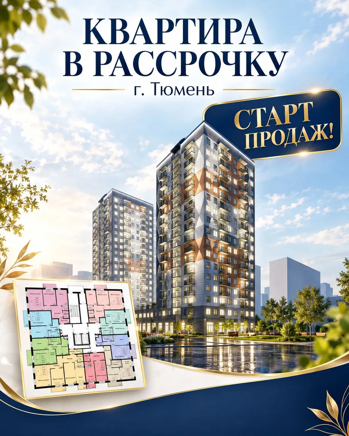 🏡 СТАРТ ПРОДАЖ НОВОГО ЖИЛОГО КОМПЛЕКСА В ТЮМЕНИ!