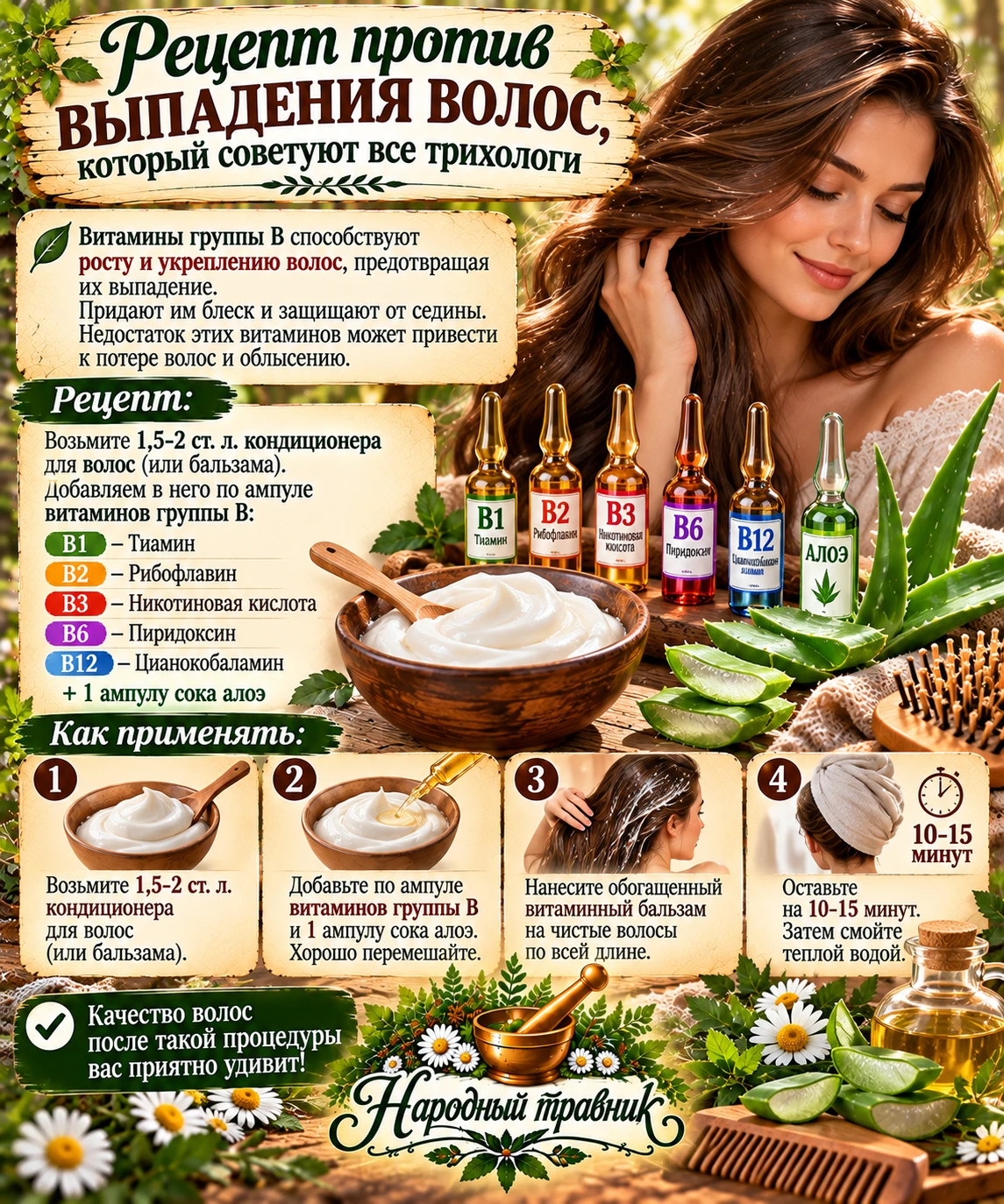 Рецепт против выпадения волос, который советуют все трихотомии🌱💇‍♀️