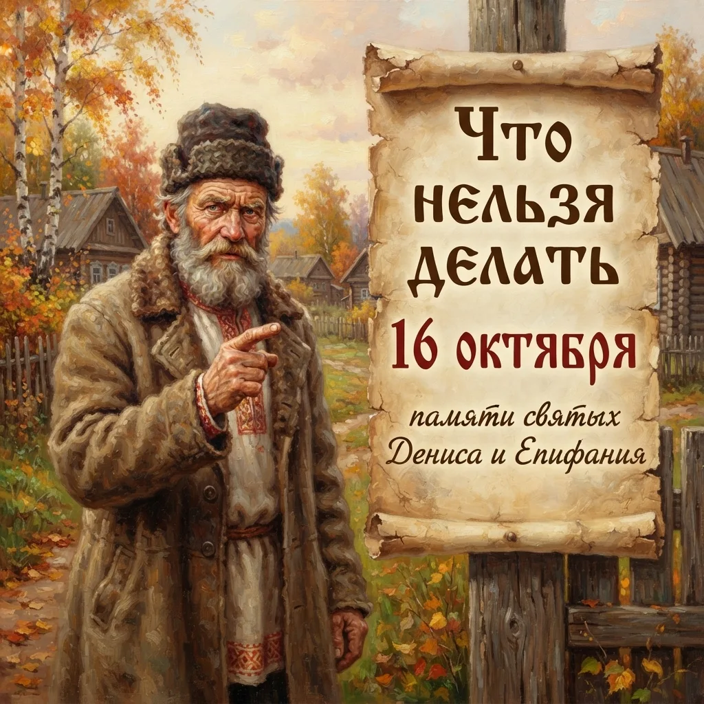 🚫 16 октября — Что нельзя делать