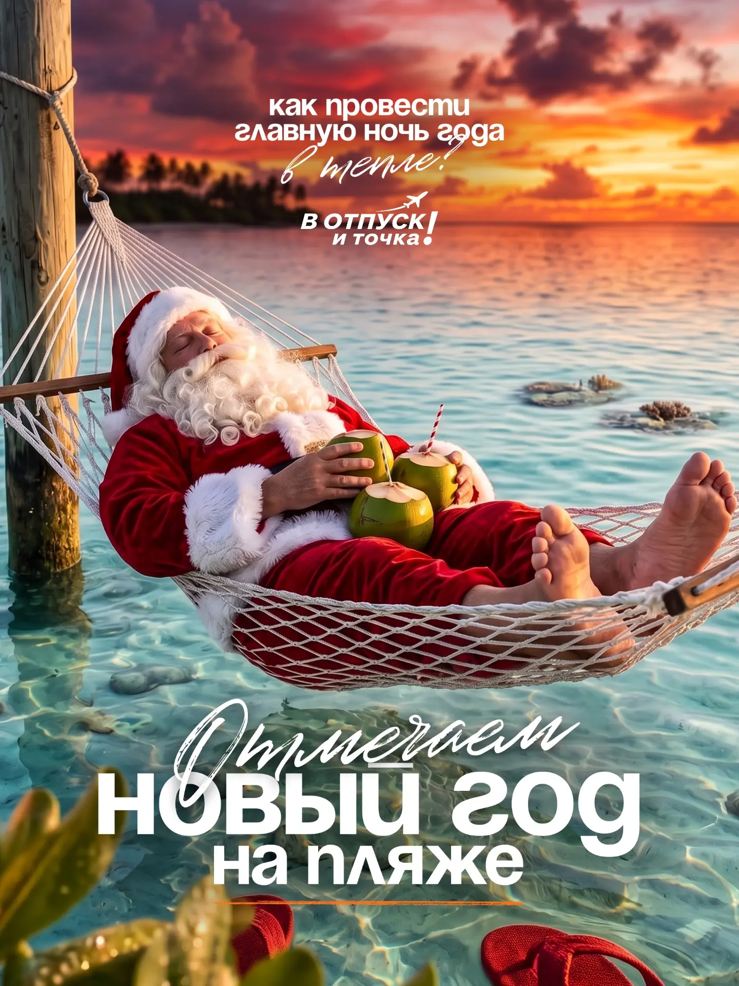 🎄 Новый год без снега, пробок и десяти слоёв одежды?