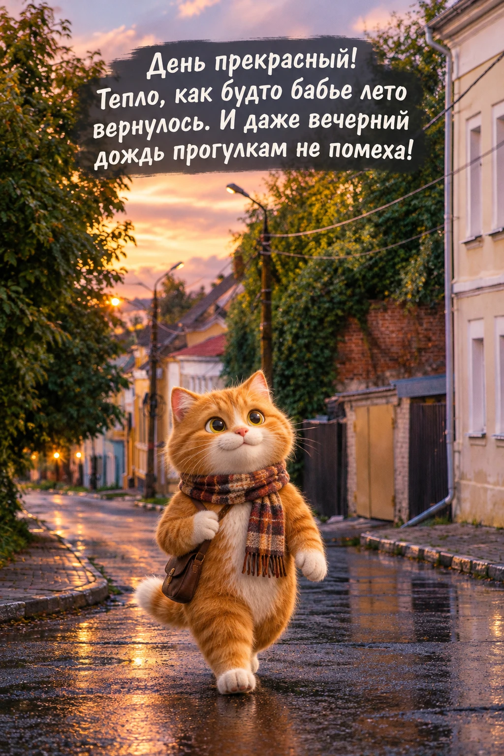 Сегодня был прекрасный день для прогулок, согласны? 😊