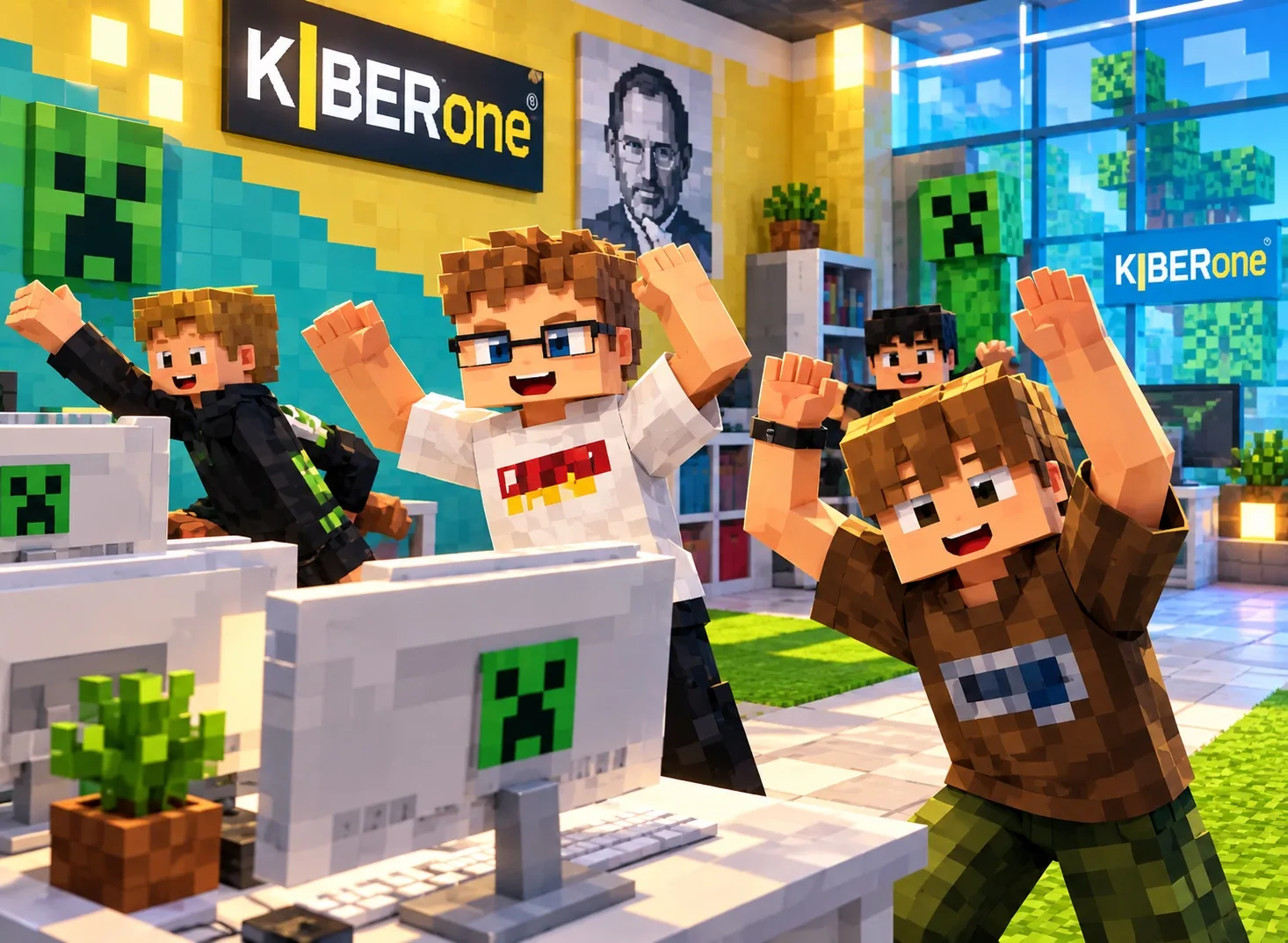 🎮 А что, если бы наша кибершкола оказалась в Minecraft? ⛏️💻