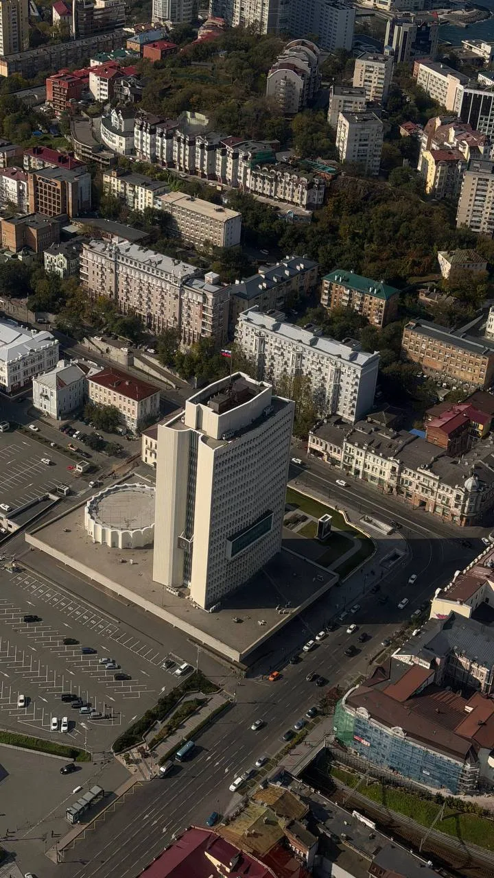 Каким выглядит Владивосток  и остров Русский с высоты?