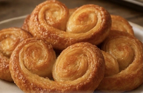 🥐 Слоёные ушки с сахаром