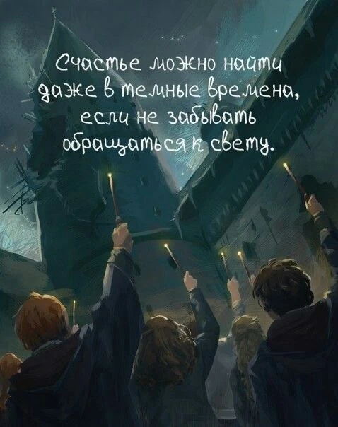 счастье можно найти даже в темные времена, если не забывать обращаться к свету ✨