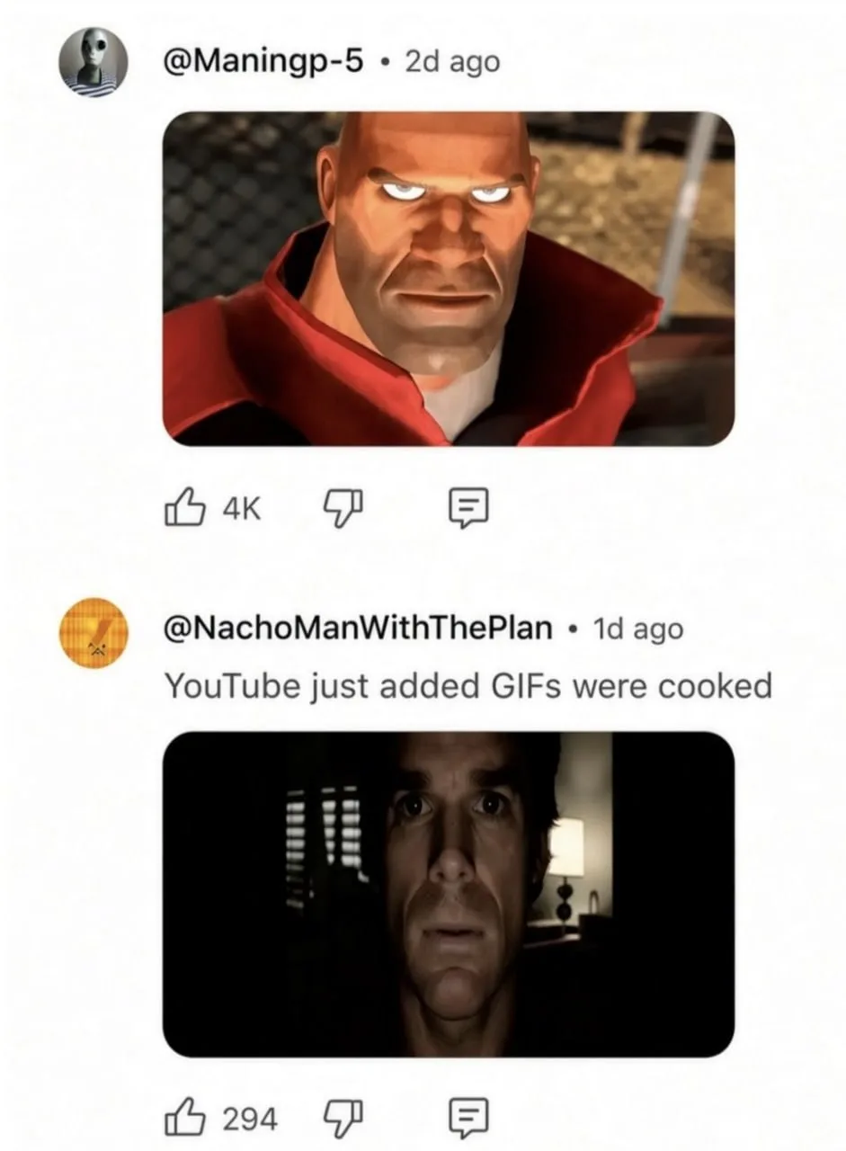 ⚡️ YouTube разрешил публиковать GIF-анимации в комментариях — новую функцию уже постепе...