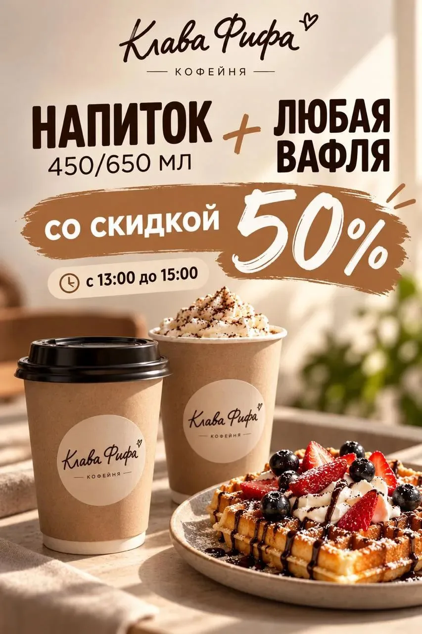 🍁 За окном становится прохладнее, а у нас — теплее. Горячий напиток, ароматная вафля… ...