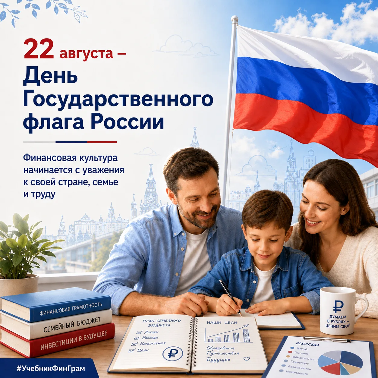 🇷🇺 22 августа — День Государственного флага Российской Федерации