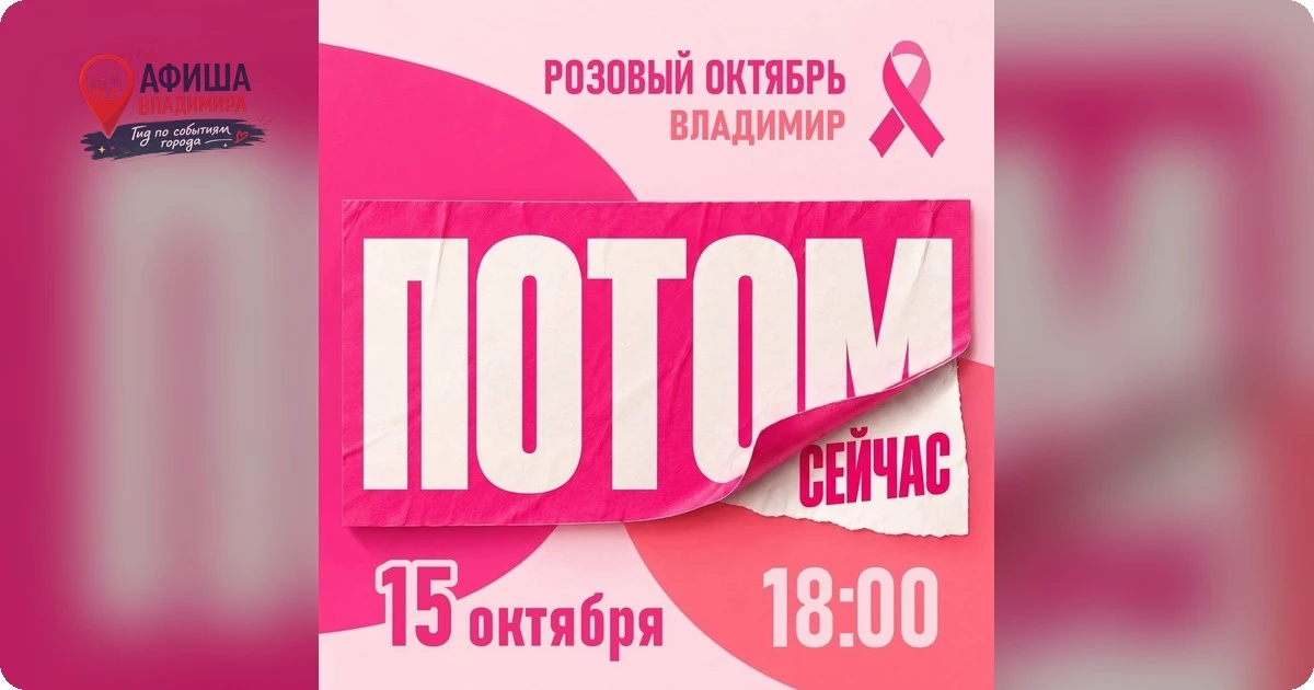 Встреча подруг «Розовый октябрь» во Владимире: забота о здоровье и благотворительность