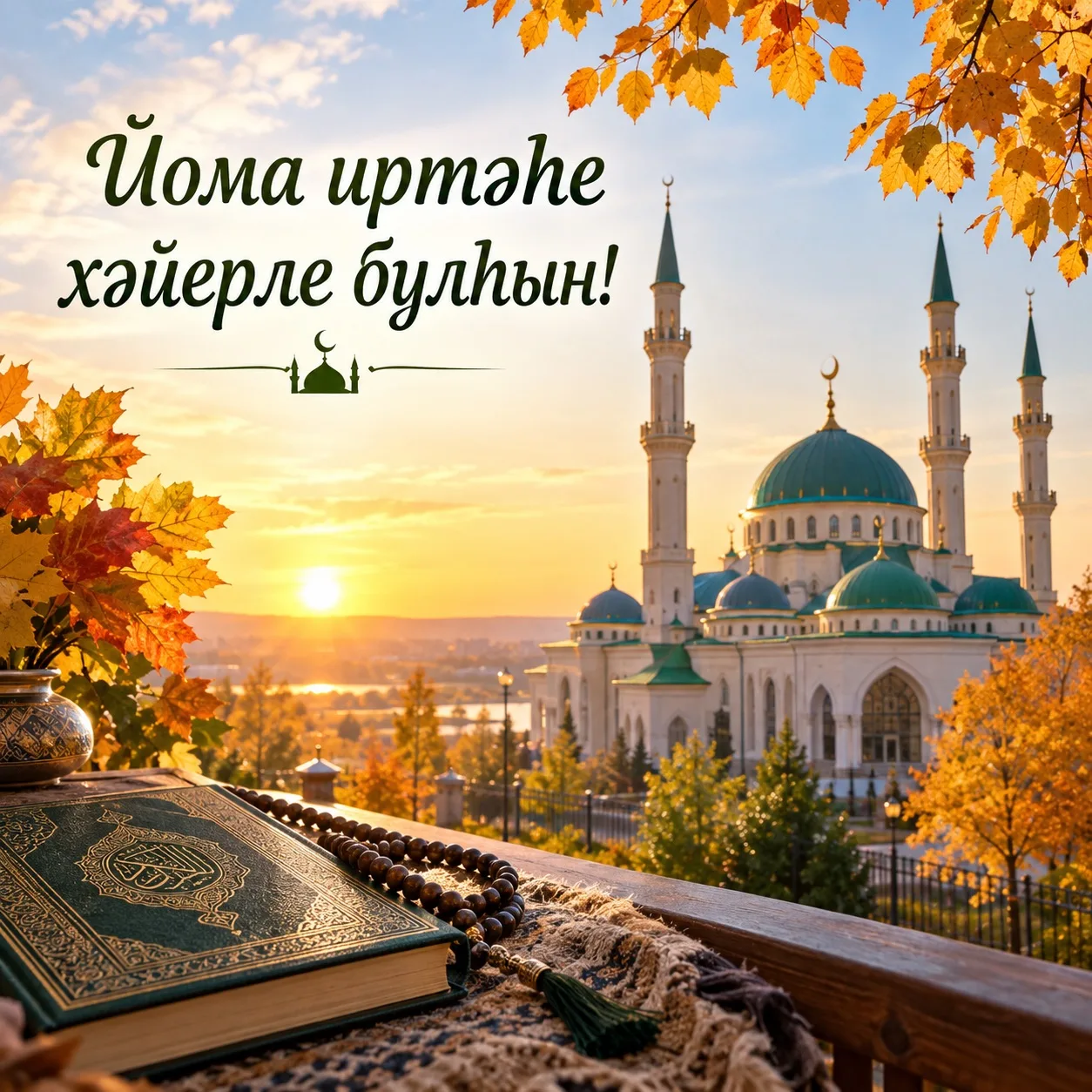 🌿 Йома иртәһе хәйерле булһын, ҡәҙерле дуҫтар! 🕌🤲