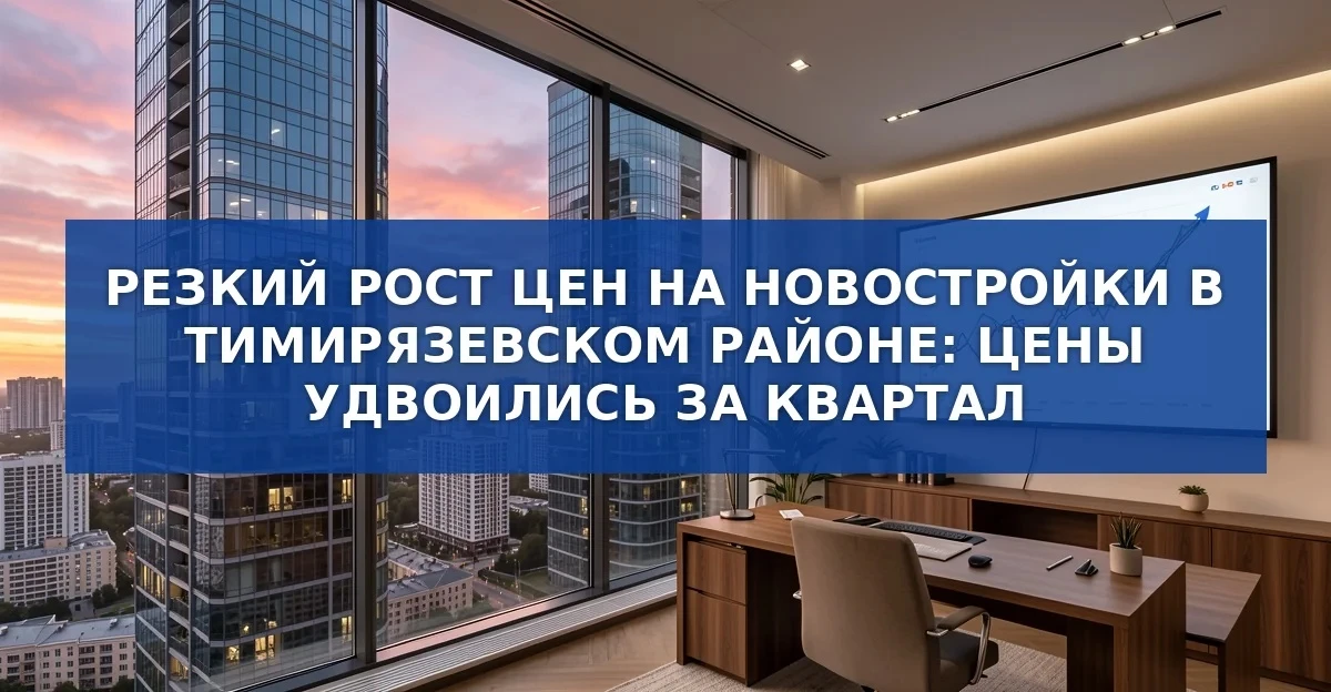 Тимирязевский район — рекордный рост цен на новостройки в III квартале 2026 года
