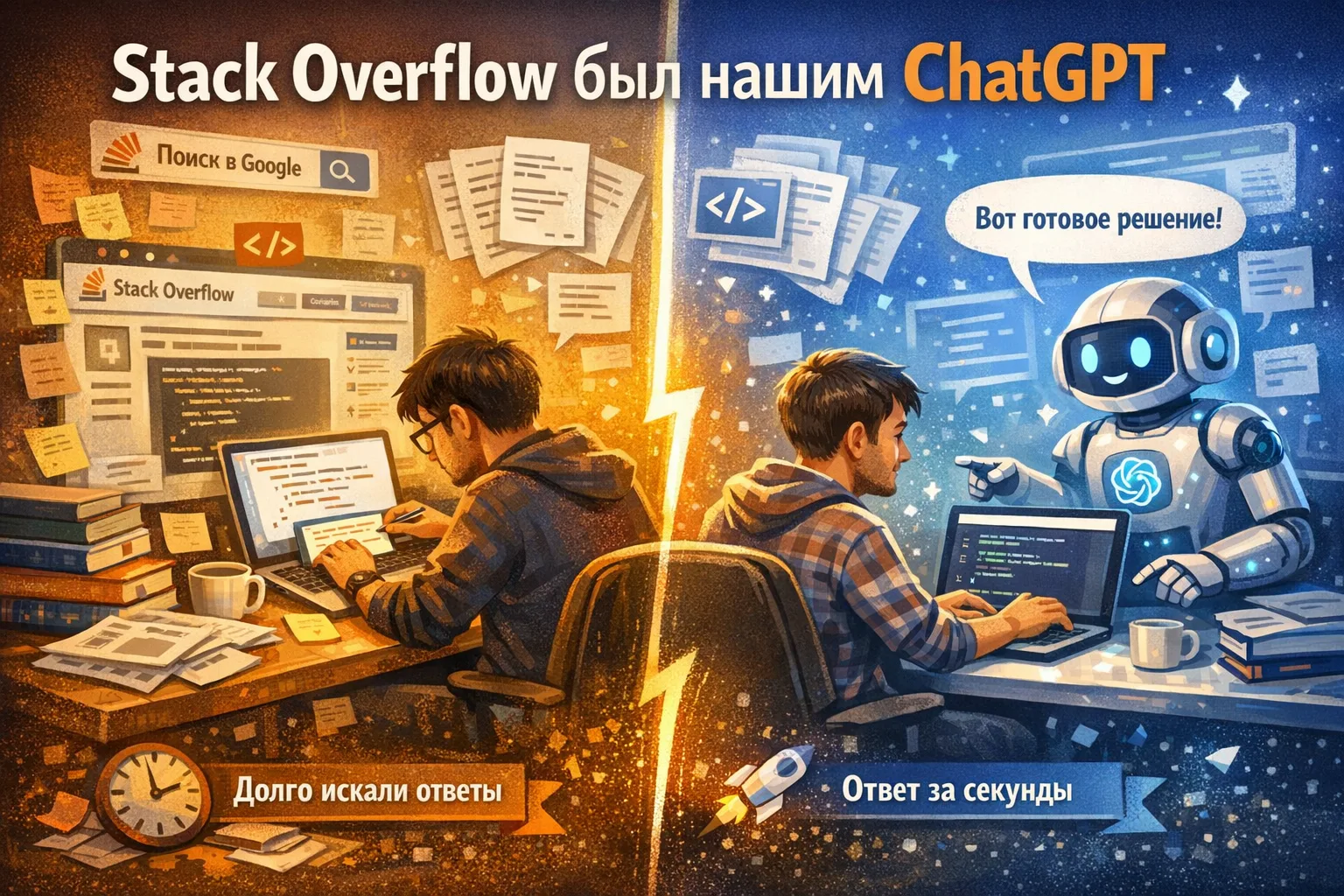 Настоящая проблема не в ИИ — а в нашей культуре: Stack Overflow был нашим ChatGPT 🤖