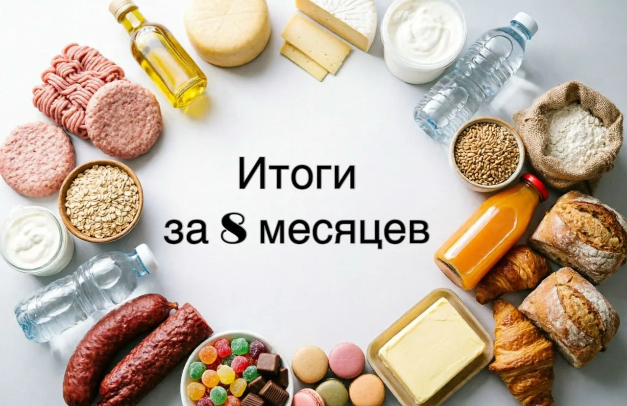 Индекс промышленного производства пищевых продуктов к аналогичному периоду прошлого год...