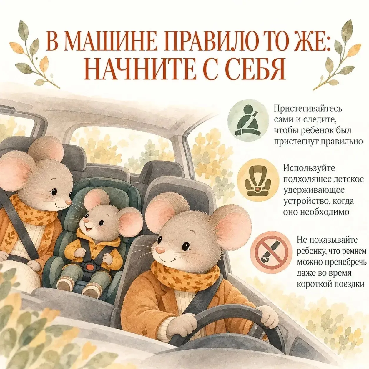 🚦Безопасное поведение становится привычкой, когда ребенок видит его каждый день