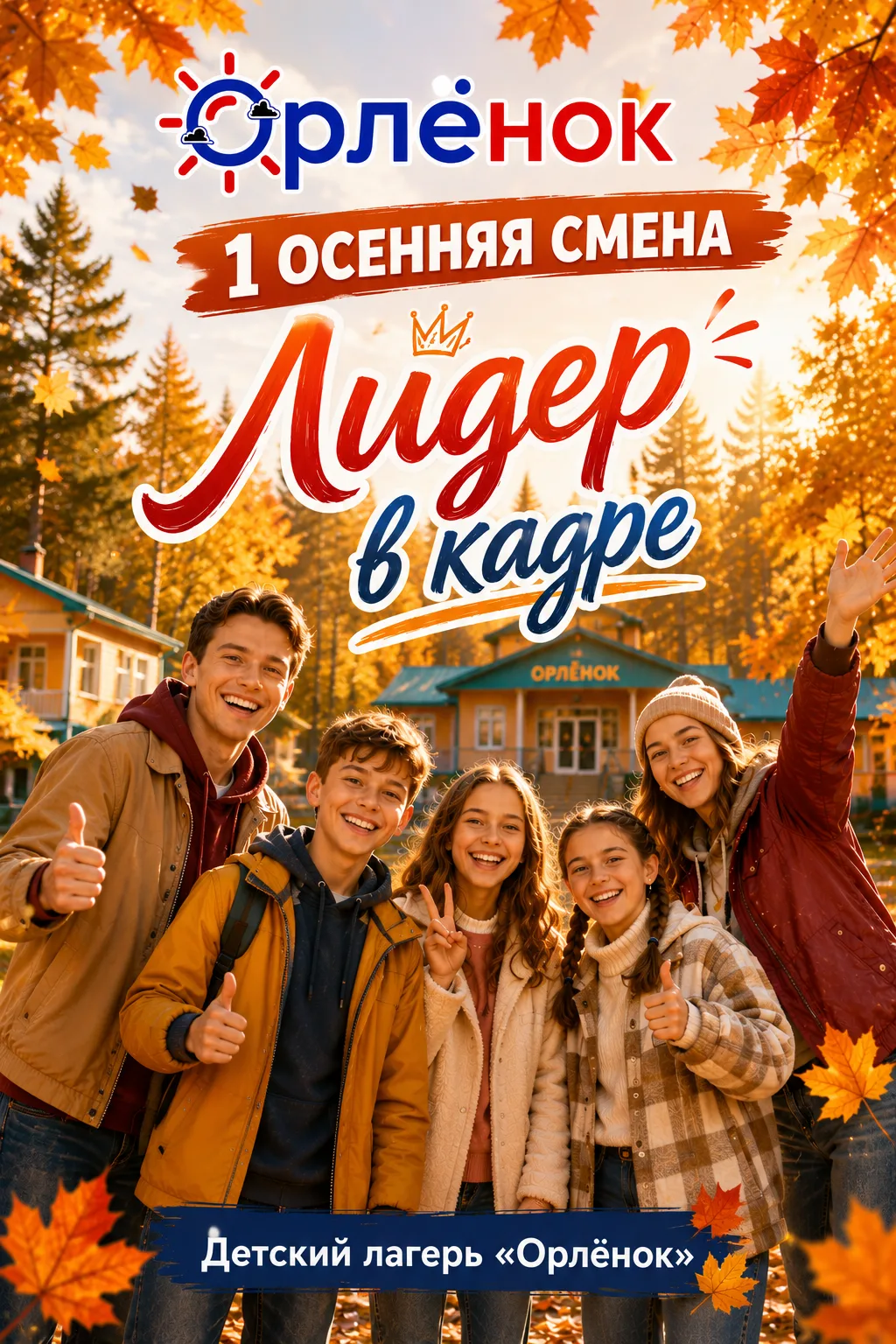 🍁 Каникулы с пользой: Первая осенняя смена «Лидер в кадре»