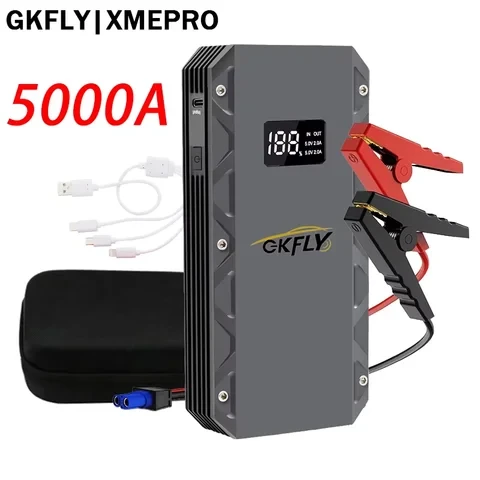 Автомобильный стартер GKFLY 3000A с пауэрбанком