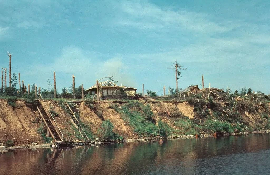 📸: Посёлок Лунёво после смерча, 1984 г.