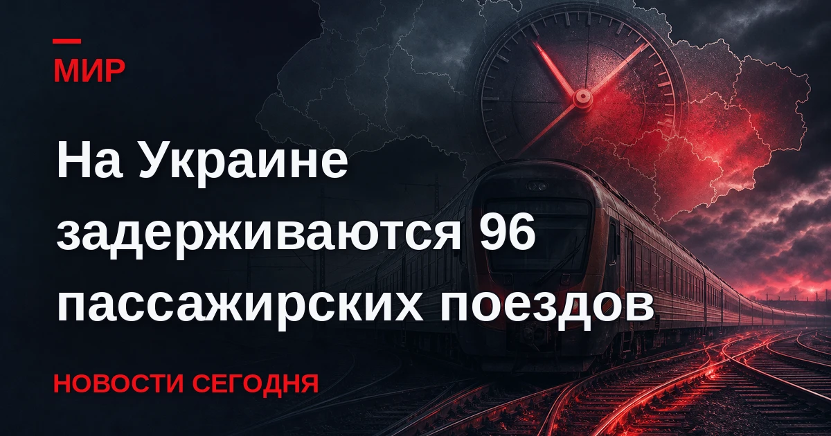 Это связано с повреждением железнодорожной инфраструктуры.