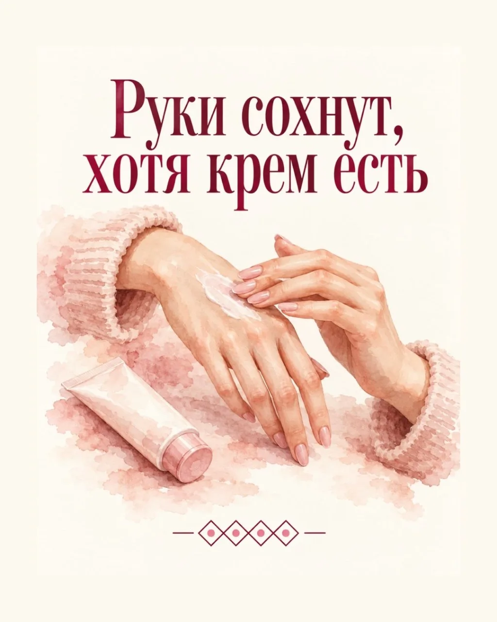 Руки помнят каждую уборку. Особенно если вы забываете про крем