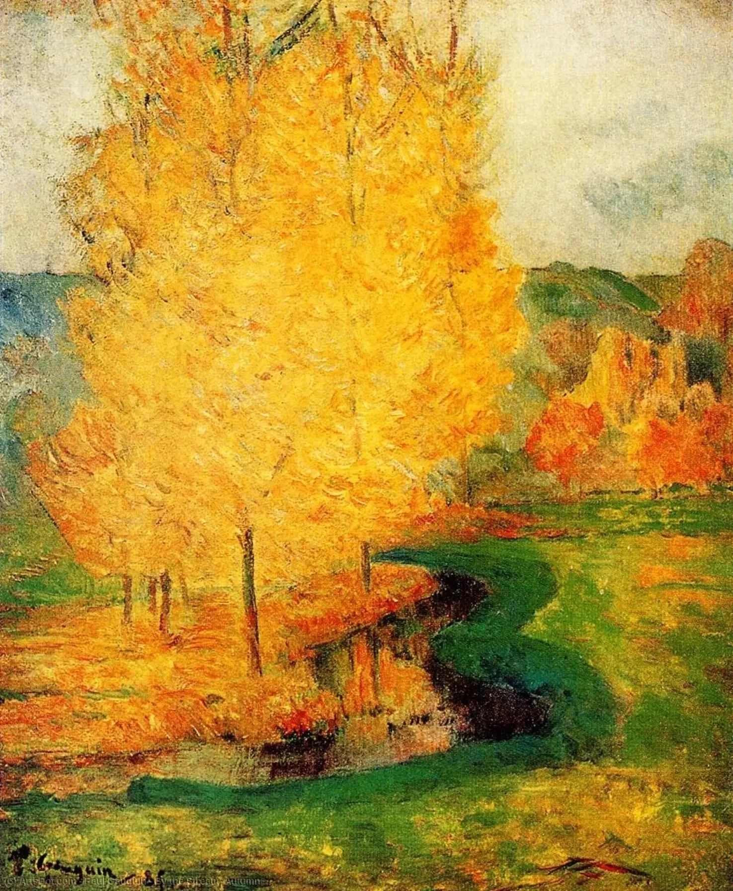 «У ручья, осень» (Au Bord du ruisseau, automne), 1885 г.