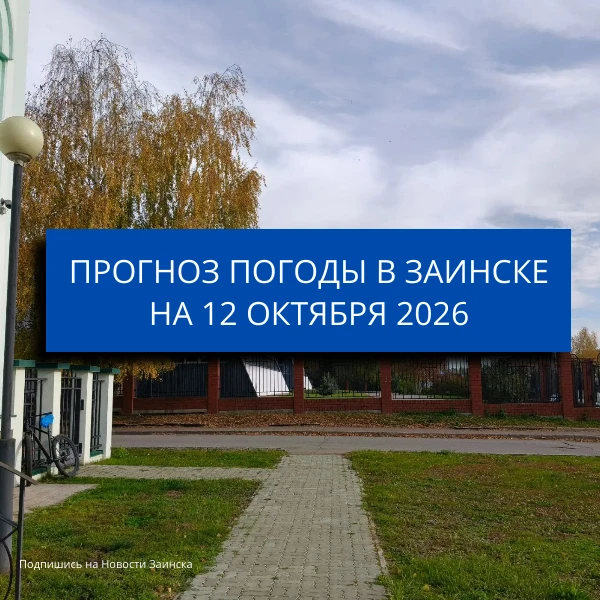 В Заинске 12 октября ожидается до +16 градусов и дожди