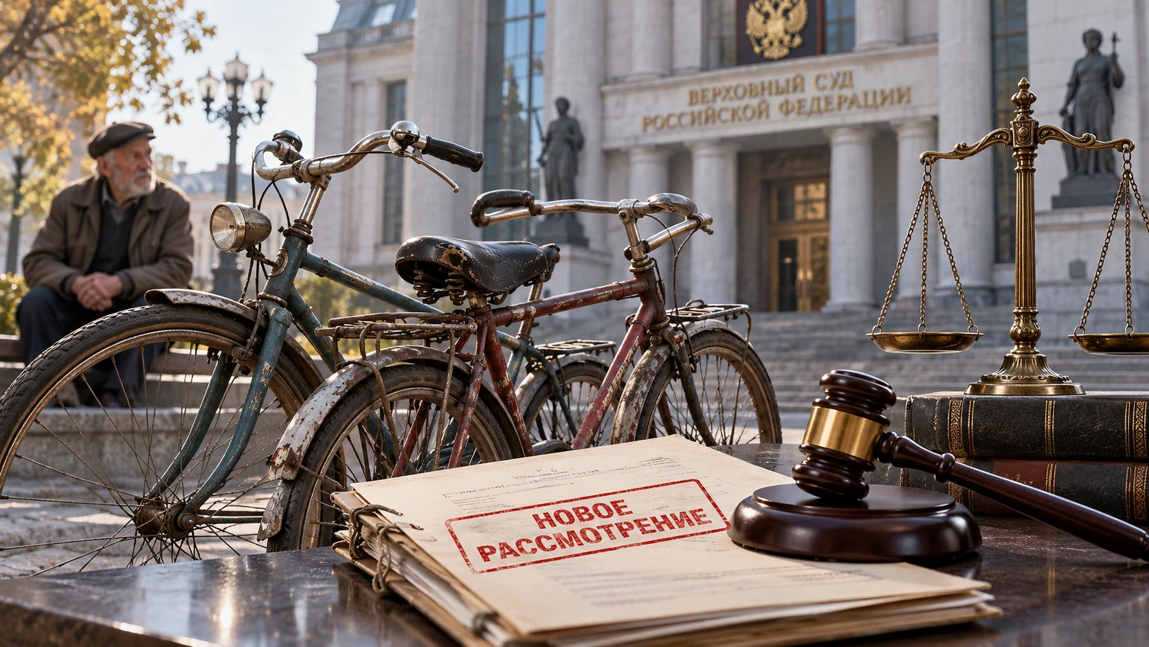 🚲 Пенсионер — ещё не значит «значительный ущерб»: ВС вернул дело о краже велосипедов