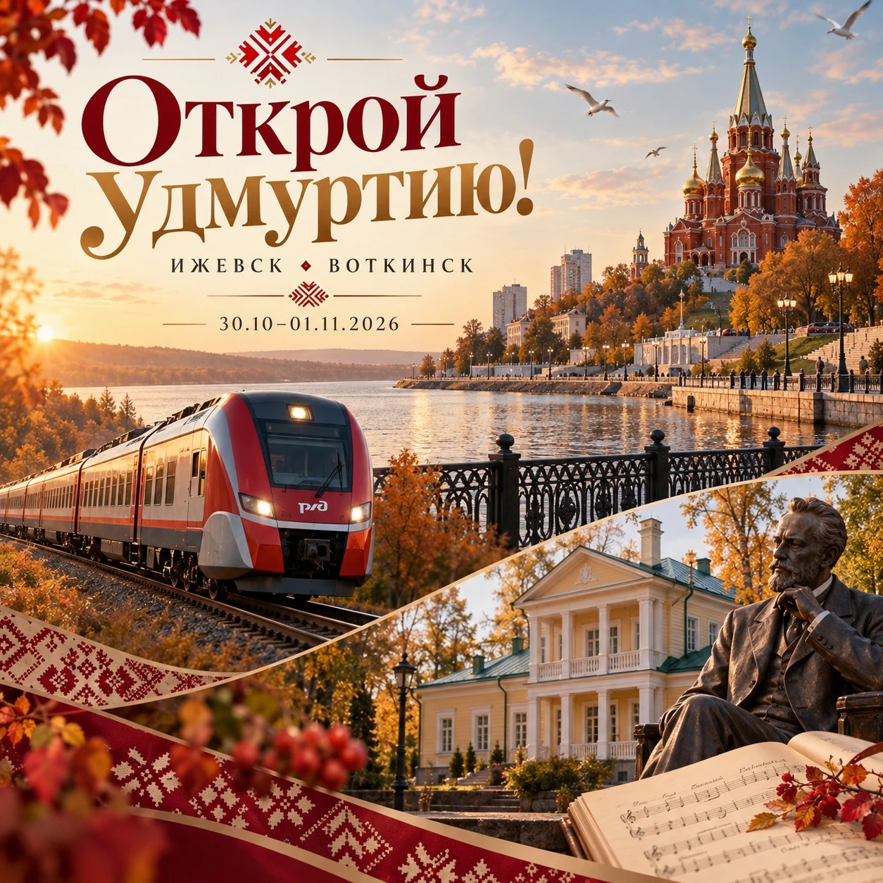 🚂 ТЕМАТИЧЕСКИЙ ПОЕЗД: «ОТКРОЙ УДМУРТИЮ!»