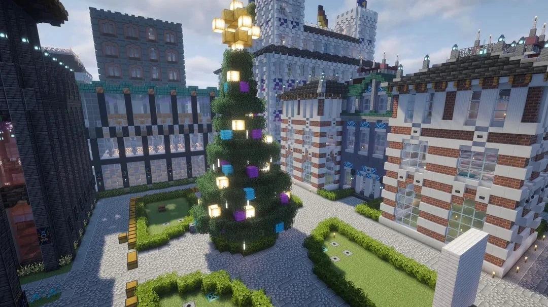 Город в Minecraft на выживании
