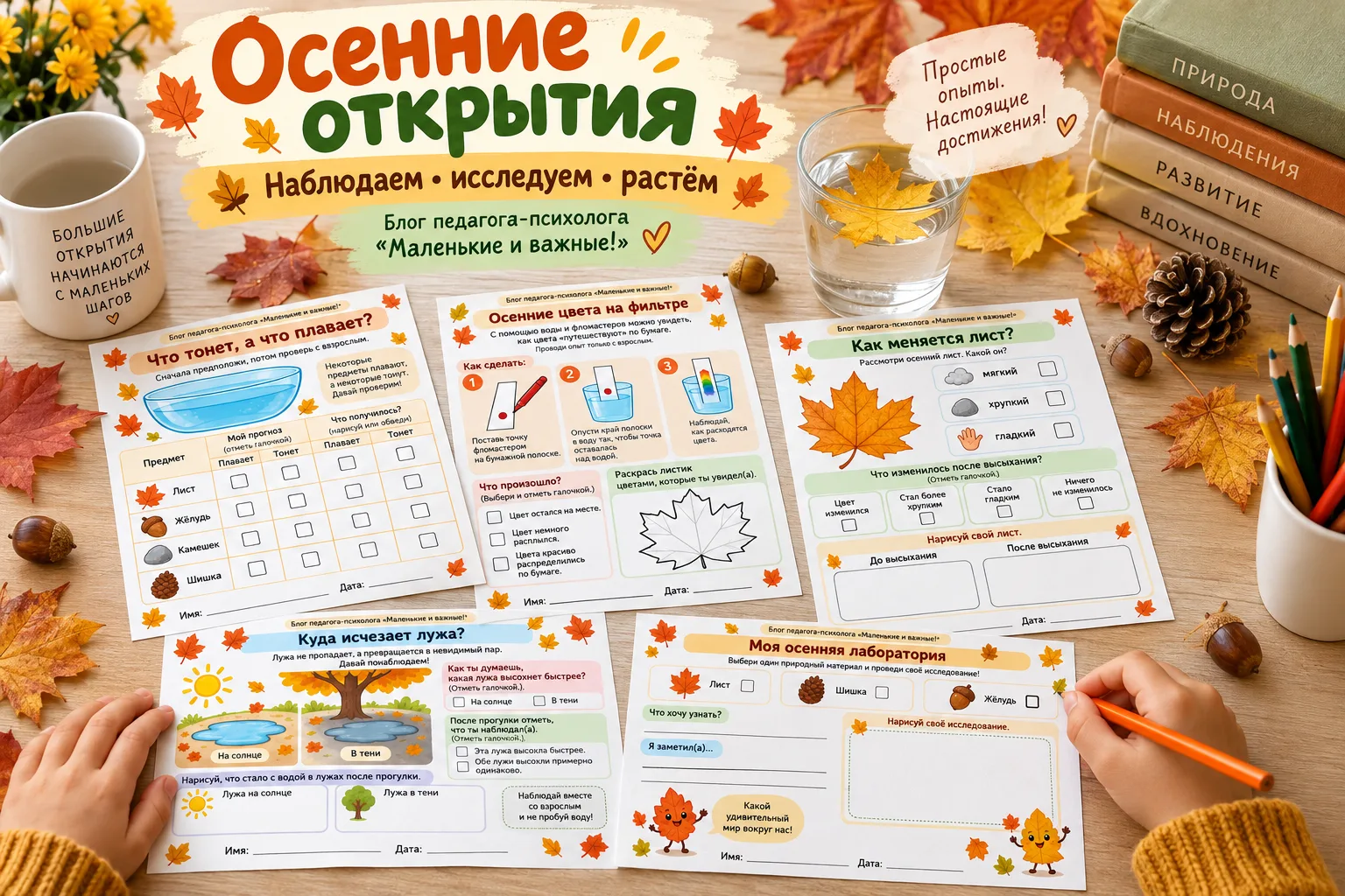 Осень — одно из моих любимых времён года, потому что вместе с детьми в это время можно ...