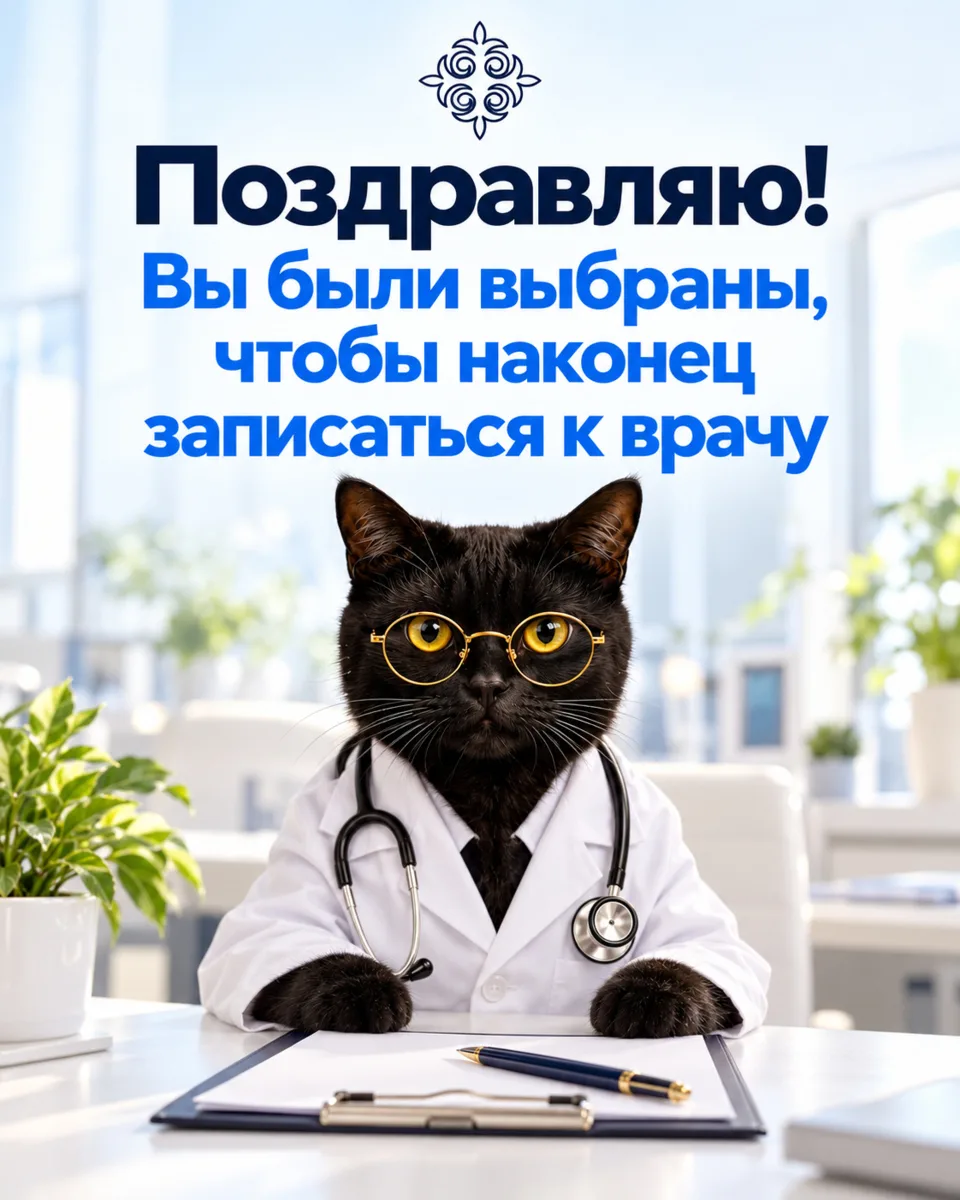 Отмечай того, кто обещает записаться к врачу «со следующей недели» 😏💙
