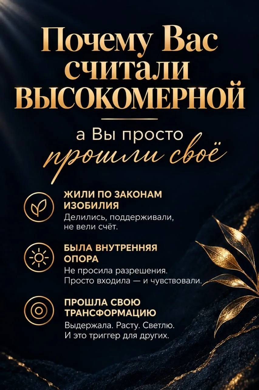 Почему Вас считали высокомерной - а Вы просто прошли своё