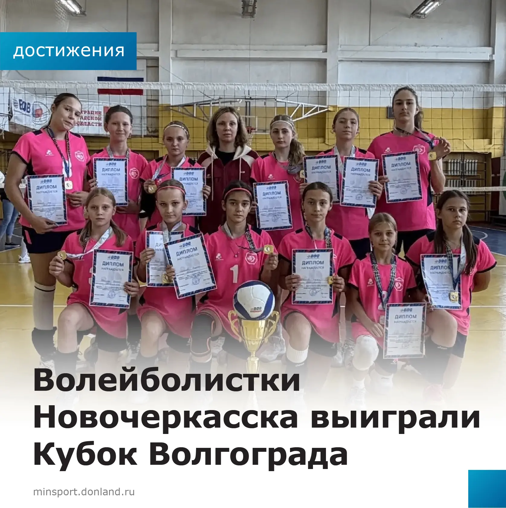 🏆🏐 Волейболистки Новочеркасска выиграли Кубок Волгограда