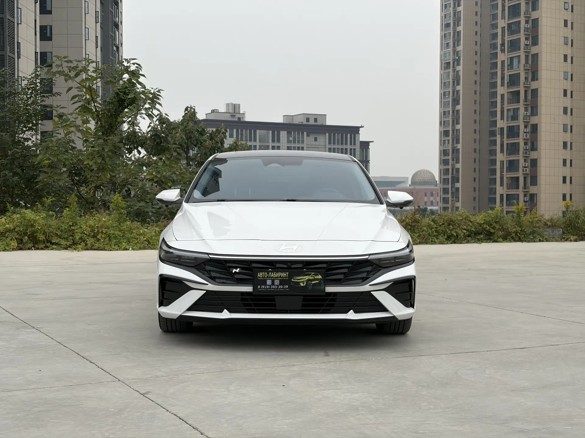 🚗Hyundai Elantra 2023 года, 1.5L CVT LUX Prestige Edition🚗【Цвет】Белый
