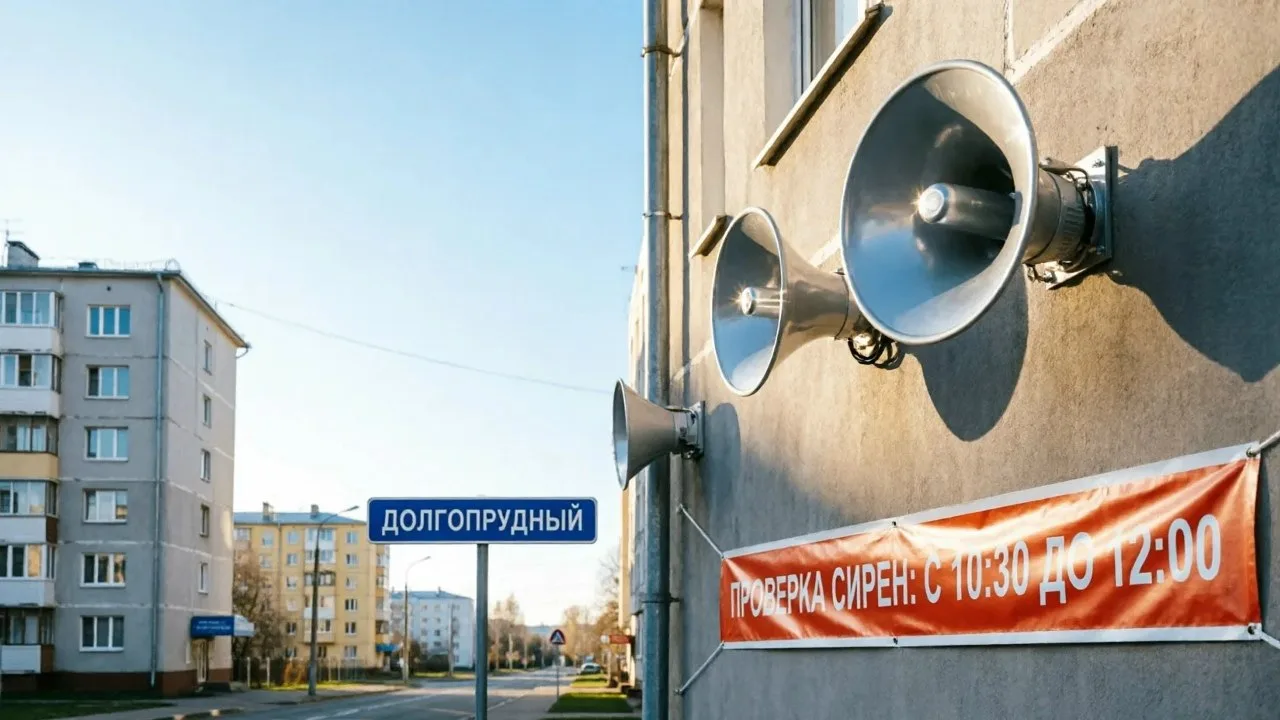 📢 Напоминаем: сегодня в Долгопрудном с 10:30 до 12:00 будут проверять систему оповещения.