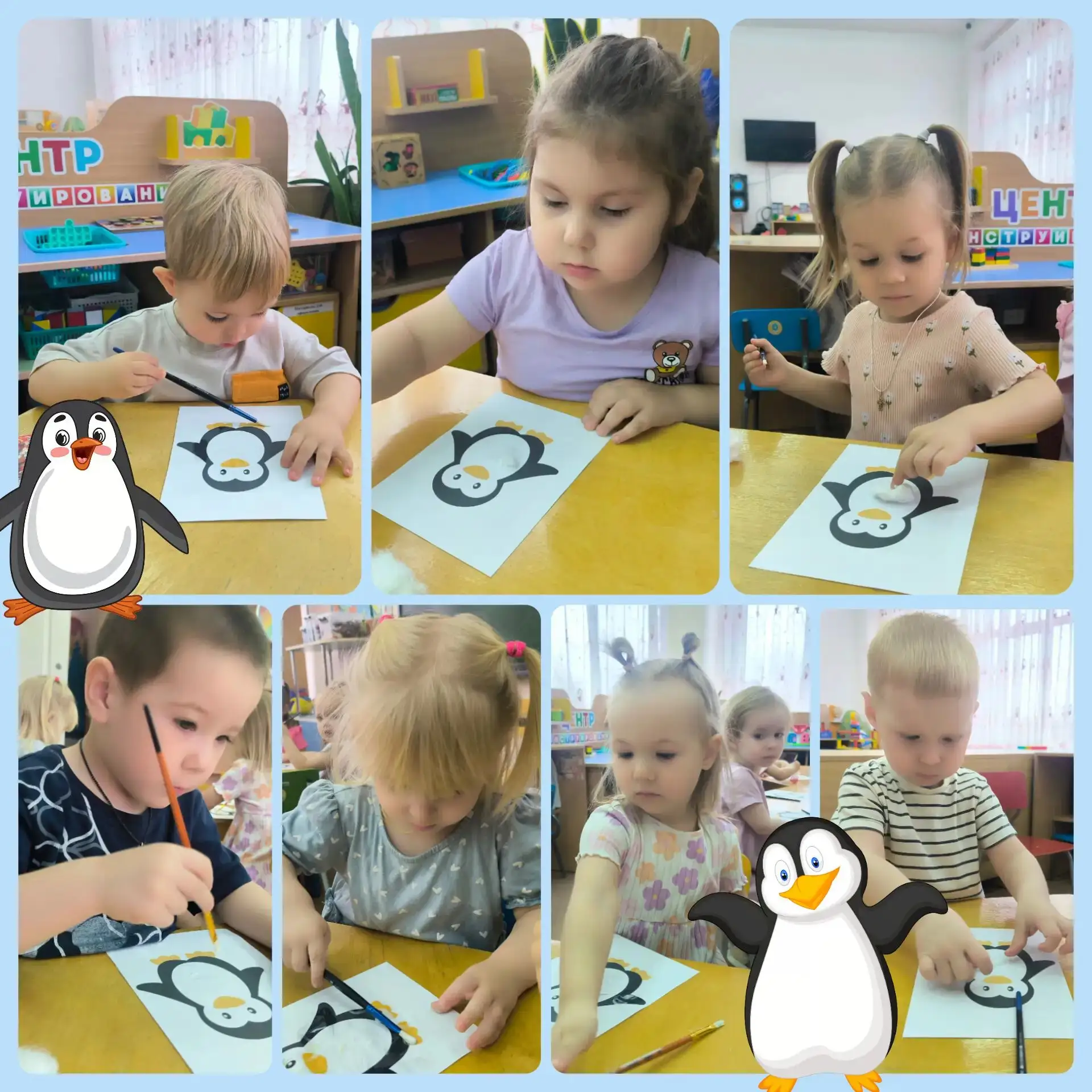 Встречайте наших пушистых друзей – пингвинчиков! 🐧