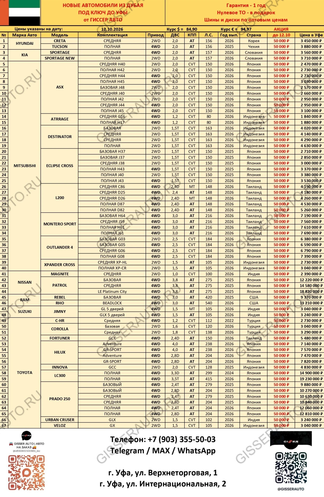 🇦🇪 АКЦИОННЫЙ ПРАЙС - ДУБАЙ (Скидка 50.000 руб. до 12.10)