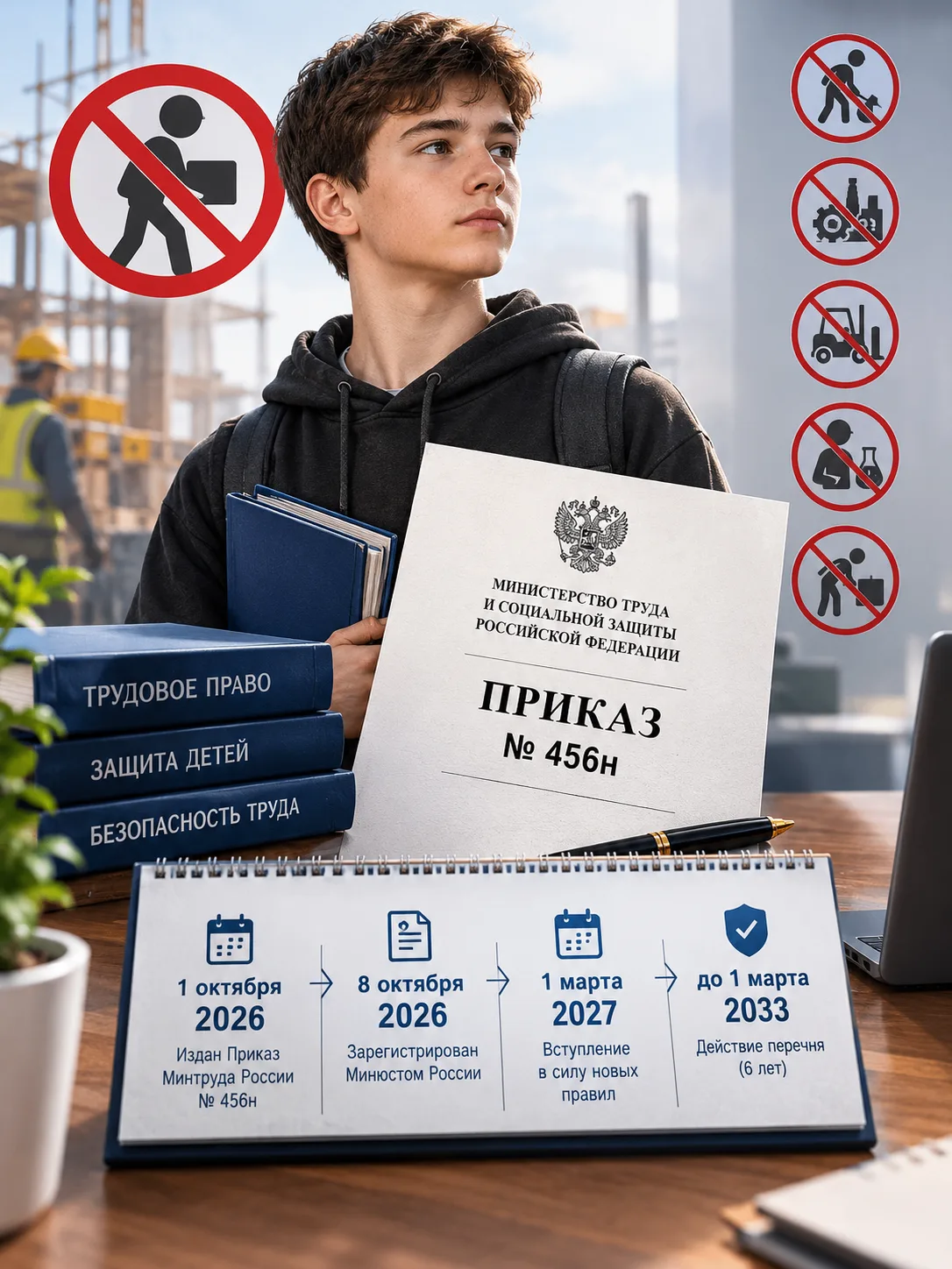 Труд несовершеннолетних в 2027 году: подробный разбор нового перечня запрещенных работ ...