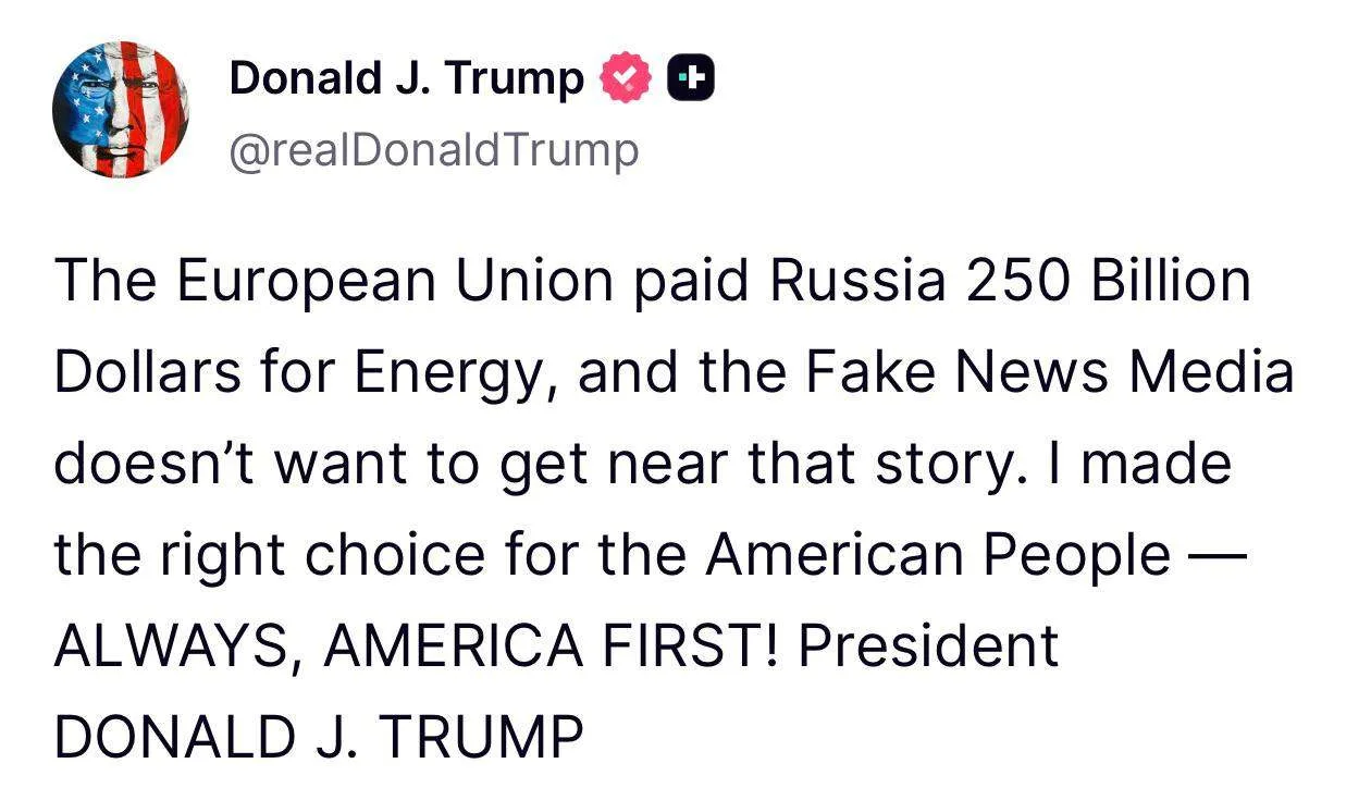 🗣"Я сделал правильный выбор для американцев", — так Трамп прокомментировал решение зак...