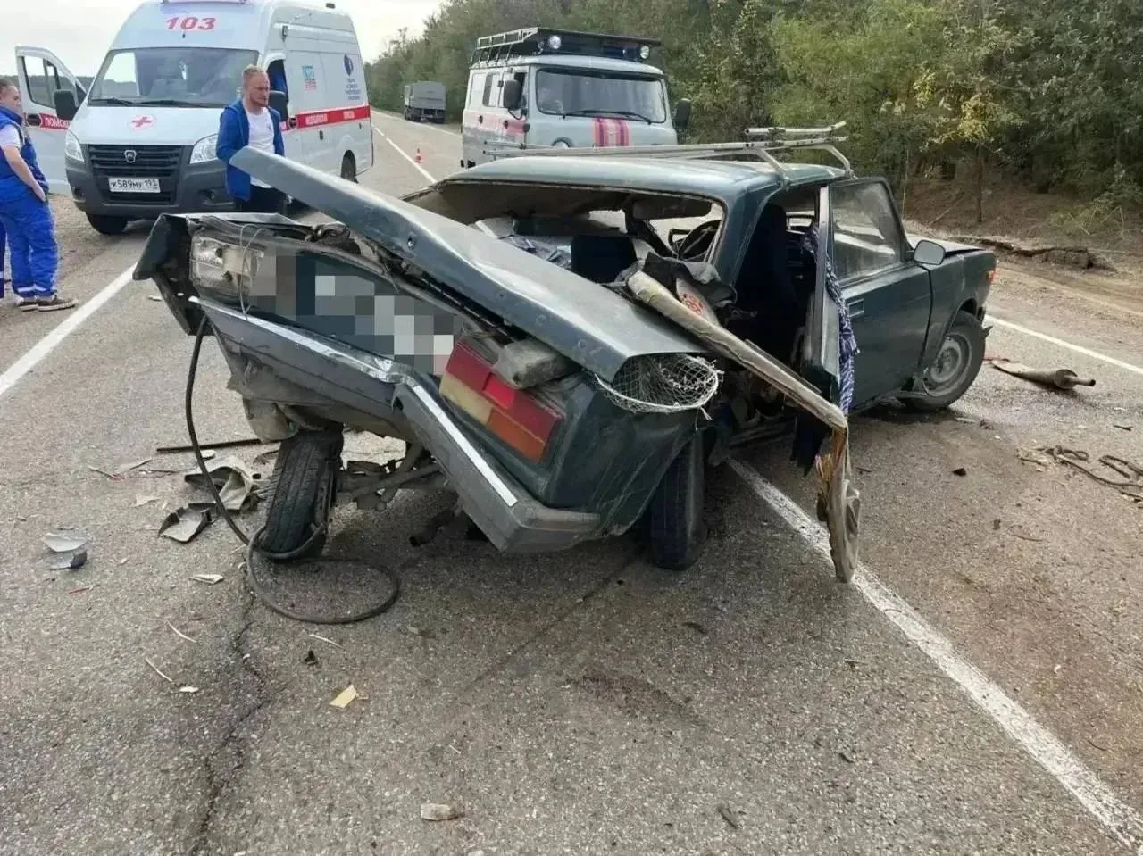 🚗 71-летний водитель «семерки» погиб в лобовом ДТП под Кавказской.