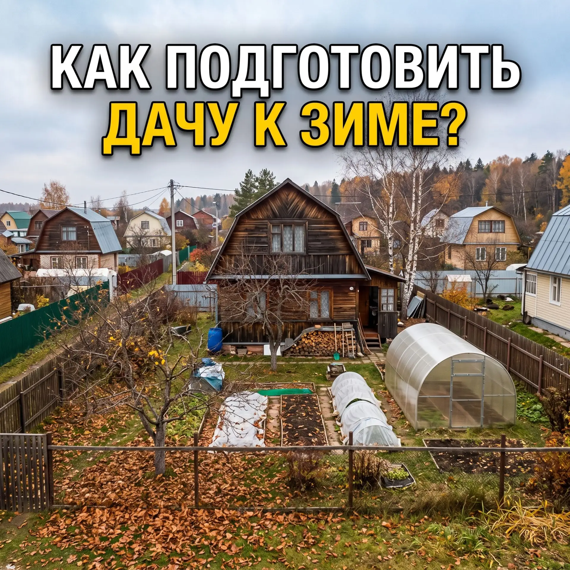 ГОТОВИМ ДАЧУ К ЗИМЕ
