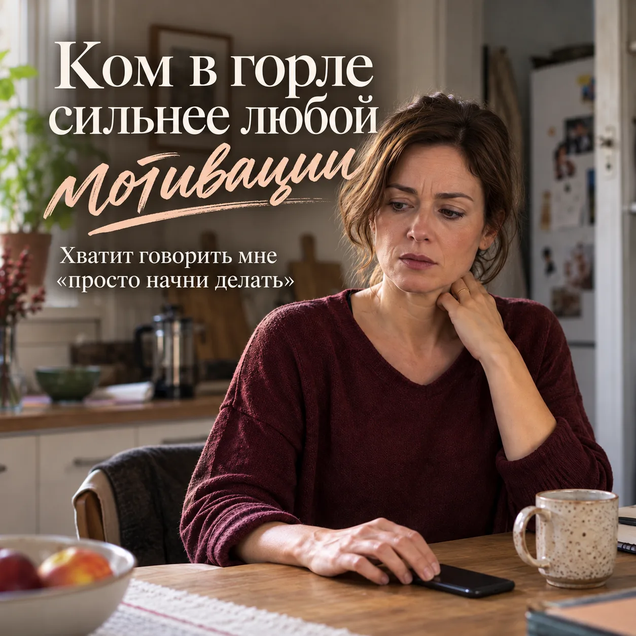 Ком в горле сильнее любой мотивации