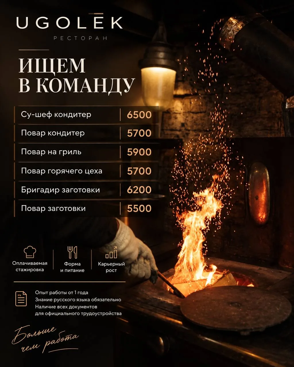 1️⃣СУ-ШЕФ КОНДИТЕР,
