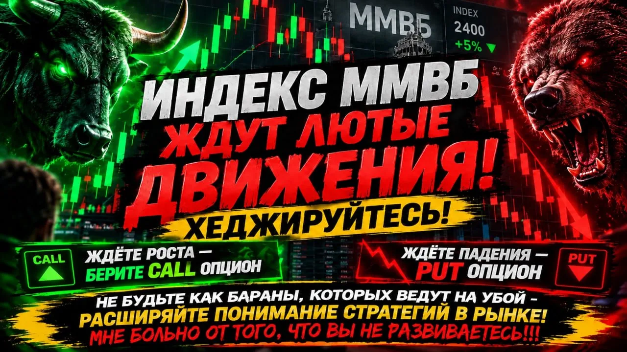 ❗️⚡️ИНДЕКС ММВБ ЖДУТ ЛЮТЫЕ ДВИЖЕНИЯ! ХЕДЖИРУЙТЕСЬ!ЭТО ВАЖНО! ЖДЕТЕ РОСТА БЕРИТЕ CALL ОП...