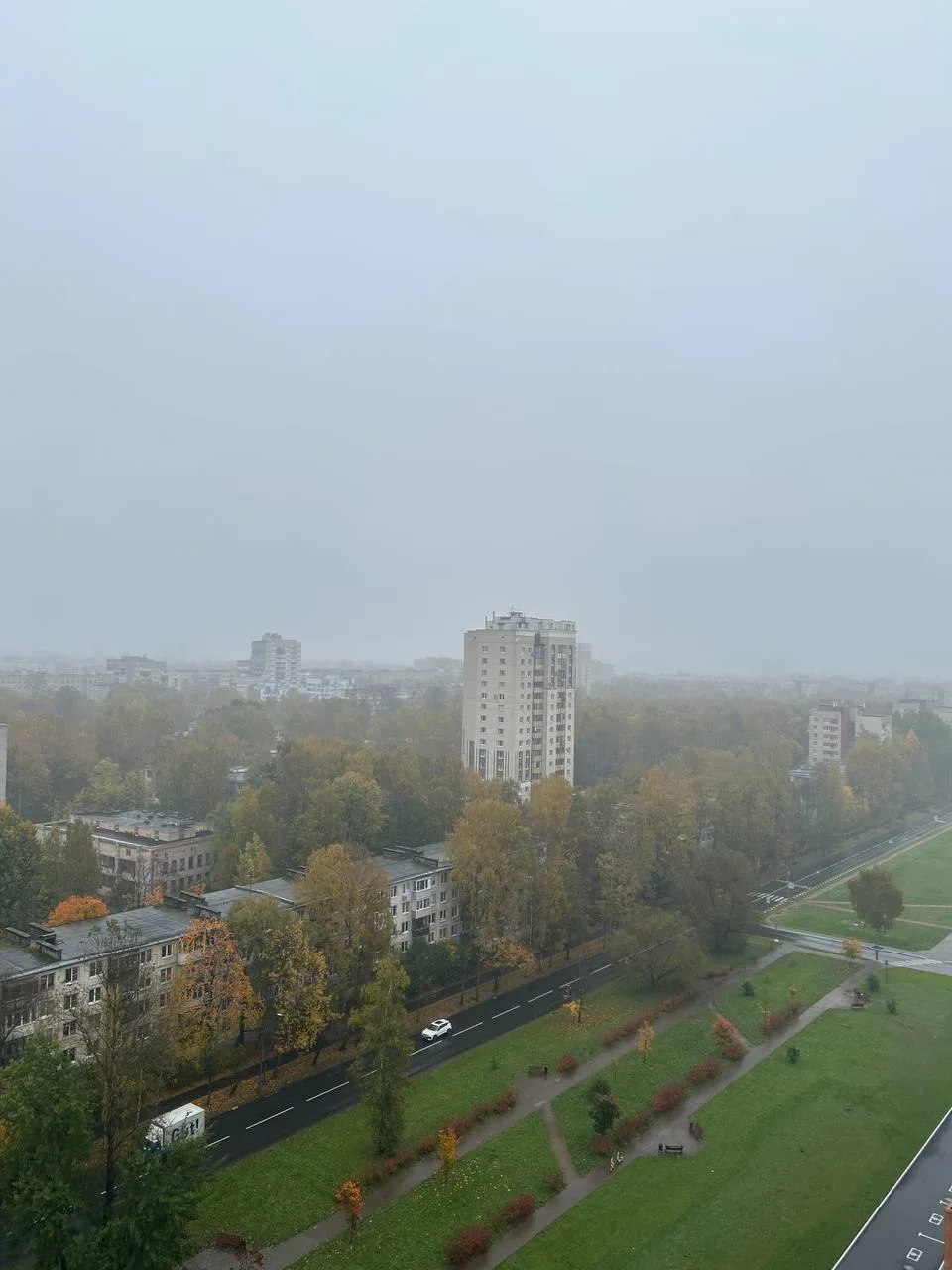 Туман опускается на Питер.