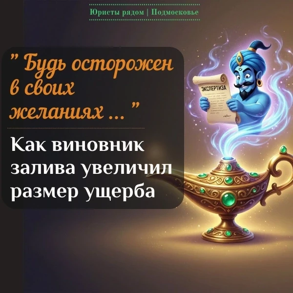🧞‍♂️«Будь осторожен в своих желаниях…»: упрямство виновника залива удвоило сумму ущерба