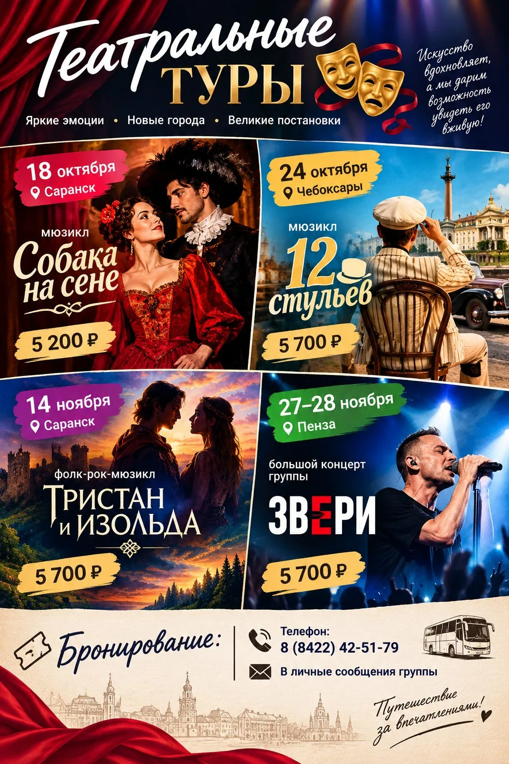 Осень создана не для хандры, а для ярких впечатлений, красивых историй и живой музыки. ...