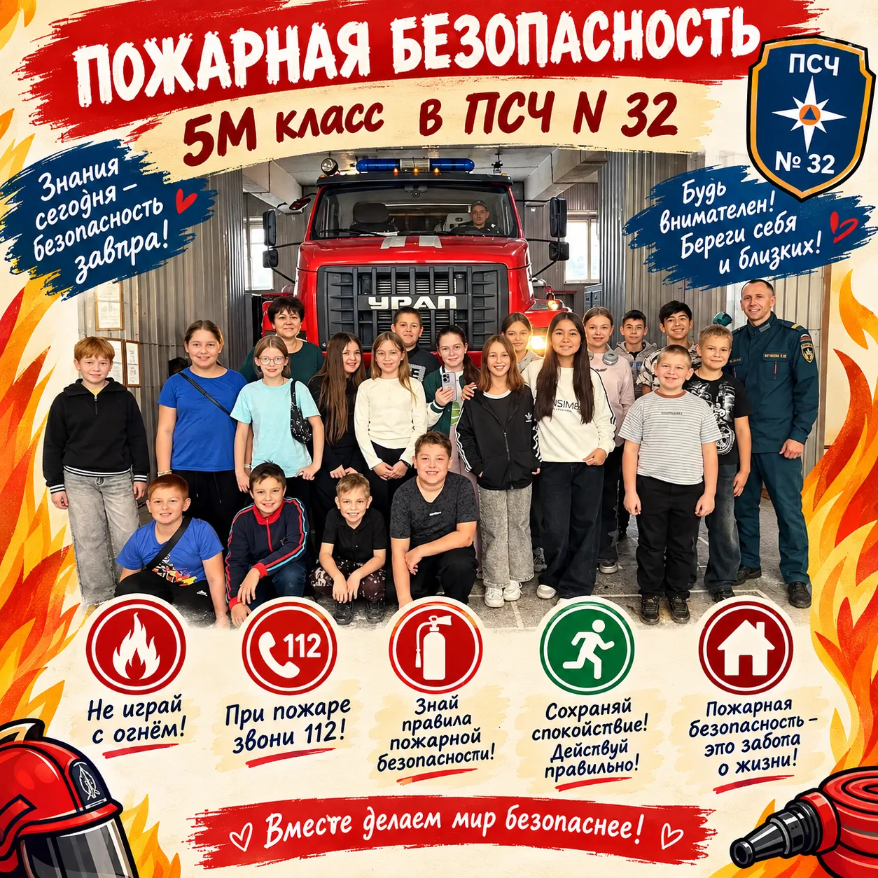 Профессия пожарного: почётная, нужная, отвественная!